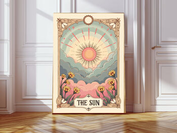 Sun And Moon Tarot Card Art Prints, 2 of 3