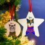 Personalised Cat Christmas Jumper Tree Decoration, thumbnail 1 of 12