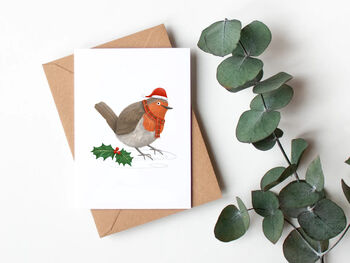 Christmas Robin Christmas Cards, 6 of 6