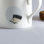 Hedgehog In The Window Mug, Fine Bone China, thumbnail 5 of 7