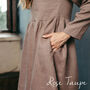 Long Sleeved Casual Linen Dress, thumbnail 10 of 12