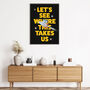 Personalised Photo Couples Print 'Let's See Where This Takes Us', thumbnail 4 of 4