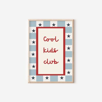 Boys Personalised Initial Moon And Stars Print Set For Bedroom, Nursery Or Playroom, 4 of 7