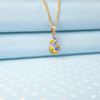 Pansy Teardrop Pendant Necklace, thumbnail 3 of 6