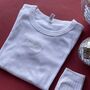Wifey Embroidered Cropped Wedding Baby Tee, thumbnail 6 of 7