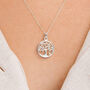 Sterling Silver Tree Of Life Heart Necklace, thumbnail 1 of 12