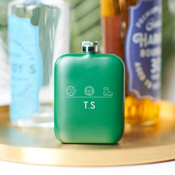 Personalised Hobby Hip Flask, 8 of 9