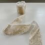 Chiffon Wedding Ribbon With Frayed Edge Champagne Gold 5m Roll, thumbnail 1 of 3