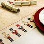 Christmas Table Place Mats Cream Nutcracker Four Pack, thumbnail 4 of 6