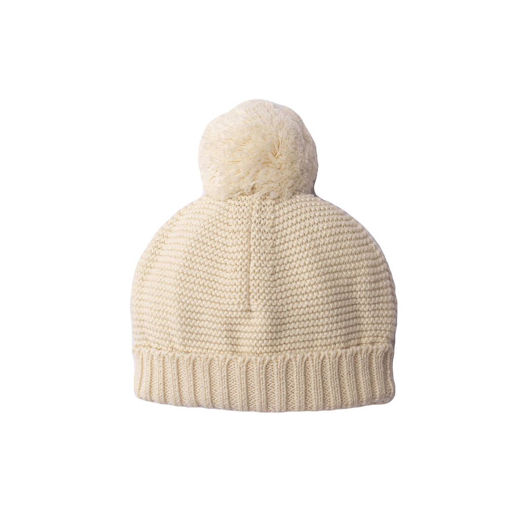 Unisex Big Bobble Knitted Baby Hat By Toffee Moon | notonthehighstreet.com