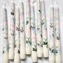 Hand Painted Lily Of The Valley Taper Candles, thumbnail 4 of 6