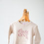 'Cute One' First Birthday Sweatshirt Jumper Personalised With Child's Name, thumbnail 3 of 5