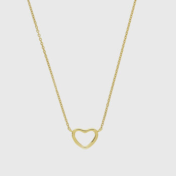 Verona Gold Plated Love Heart Necklace, 3 of 6