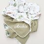 Wildflower Organic Muslin Baby Blanket With Name, thumbnail 12 of 12