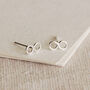 Sterling Silver Infinity Earrings, thumbnail 1 of 4