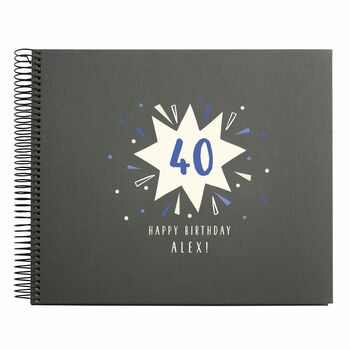 Personalised 40th Birthday Spiral Bound Book, 2 of 10