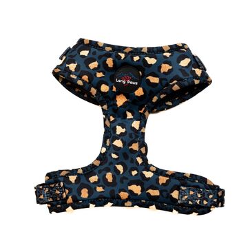Long Paws Funk The Dog Harness Leopard Green And Gold, 4 of 6