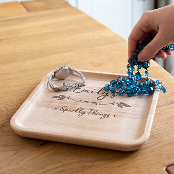 Personalised Sparkly Things Jewellery Tray, 2 of 2