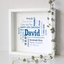 Personalised 65th Birthday Word Art Gift For Him, thumbnail 1 of 11