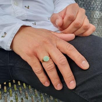 Soul Emerald Signet Ring, 3 of 8