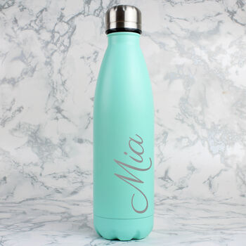 Personalised Coloured Insulated Drinks Bottle, 6 of 10