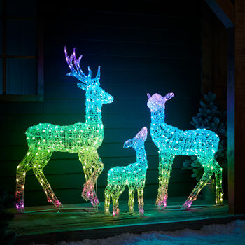 Twinkly Smart LED Light Up Christmas Reindeer Family, 2 of 12