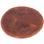 Buffalo Leather Rugby Coaster, thumbnail 4 of 5