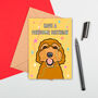 Cute Dog Large Size Birthday Card, thumbnail 2 of 2