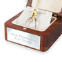 Personalised Sterling Silver And Gold Stirrup Necklace, thumbnail 7 of 9