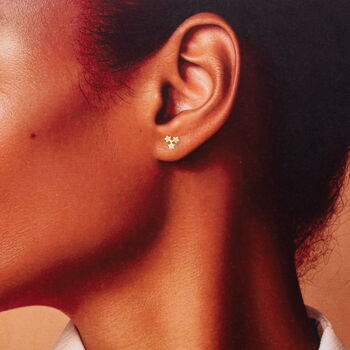 'Friends Are Stars' Sterling Silver Star Cluster Earrings, 6 of 9