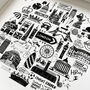 London Black And White Framed Mini Print, thumbnail 4 of 7