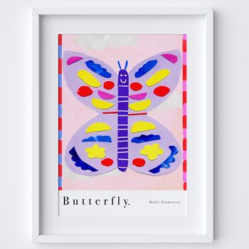 Giant Butterfly Art Print Collage Poster, 2 of 2