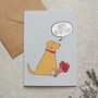 Fox Red Labrador Mother's Day Card – Dog Mum Card From The Dog, thumbnail 1 of 12