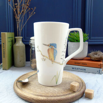 Kingfisher Bone China Latte Mug, 4 of 12