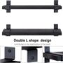 Set Of Two Black Solid Wood Wall Storage Shelves, thumbnail 4 of 12