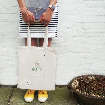 personalised 'wallpaper' tote bag by this is nessie ...