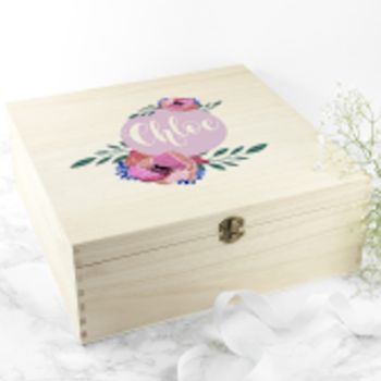 Personalised Flower Design Box, 6 of 6