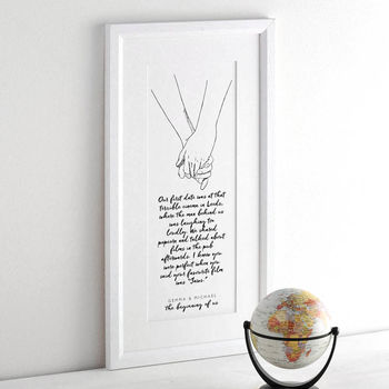Our Story Typographic Print, 3 of 4