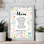 Custom Mum Print Affirmations Mothers Day Personalised Art Print, thumbnail 1 of 6
