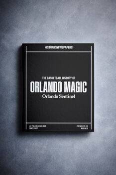 Orlando Magic Personalised Nba Basketball Gift Newspaper Book, 10 of 12