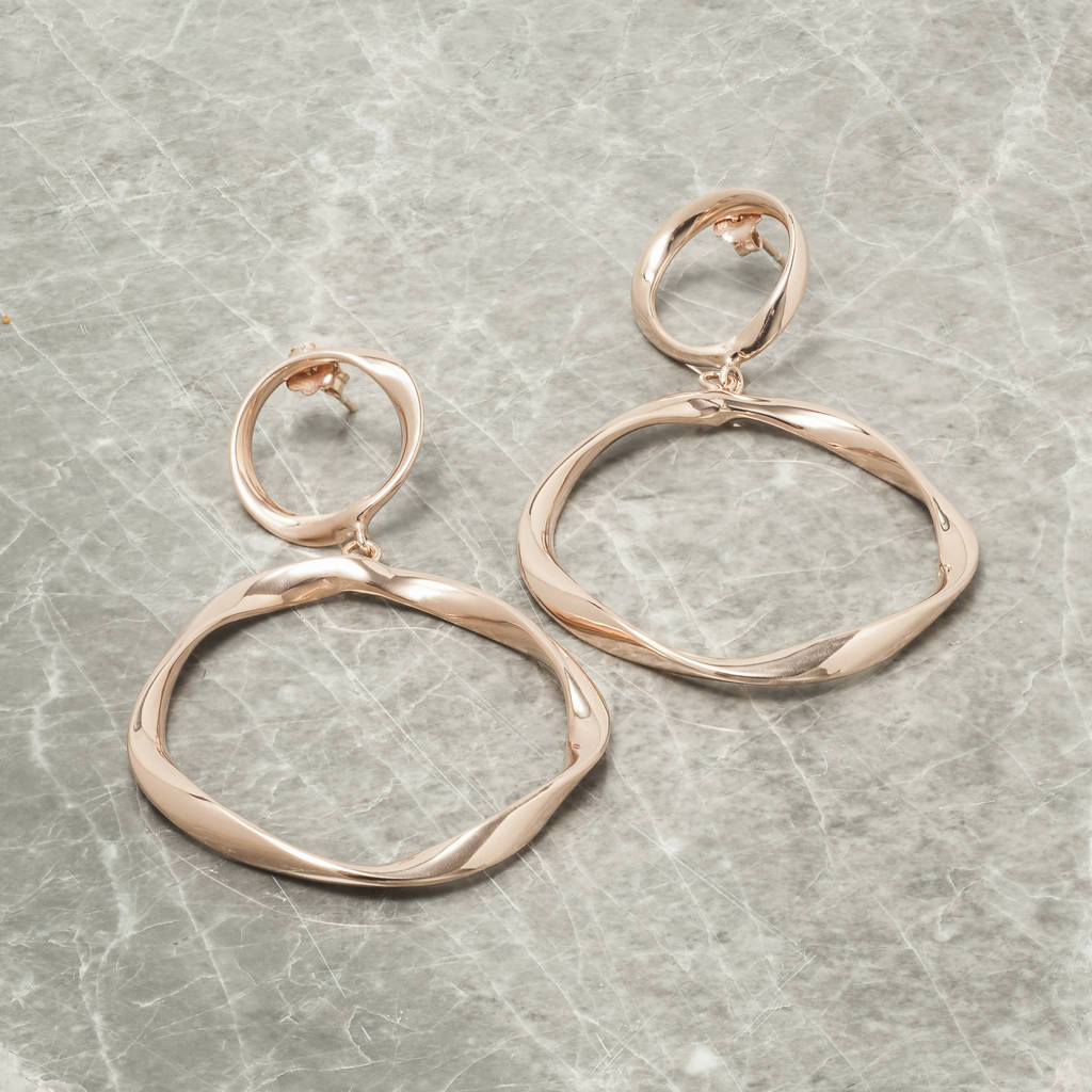 Double Hoop Chandelier Earrings By Loel & Co.