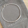 Sterling Silver Curved Bar Bracelet, thumbnail 4 of 9