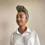 Medium Weight Satin Lined Loose Headwrap, thumbnail 1 of 5