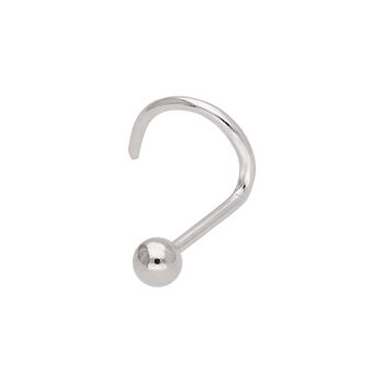 Sterling Silver 2mm Ball 24 Ga Nose Screw Stud, 3 of 4