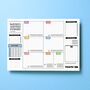 A4 Weekly Productivity Planner Desk Pad, thumbnail 1 of 6