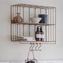 Industrial Wire Wall Shelf With Hooks, thumbnail 1 of 2