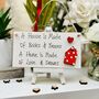 New Home Wooden House Card Alternative Sign, thumbnail 1 of 2