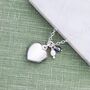 Heart Locket Sterling Silver Necklace With Pearl, thumbnail 1 of 11