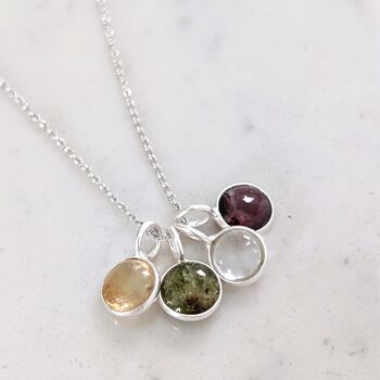 The Vip Friends And Family Birthstone Necklace | Silver, 6 of 8