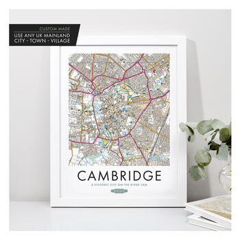 Custom Made 'Our Home' Map Print, 6 of 12